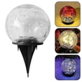 thumbnail image 2 of Waterproof Solar Garden Light for Outdoor Patio, Yard, Driveway, and Pathway Decor, Solar Powered LED Cracked Glass Ball Lamp, 2 of 5