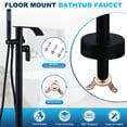 thumbnail image 6 of Wowow Single-Handle Freestanding Tub Faucet with Handshower and Waterfall Spout in Oil Rubbed Bronze, 6 of 9