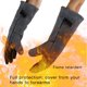 Armor Heat Resistant Safety Work Glove Cow Split Leather Welding Welder