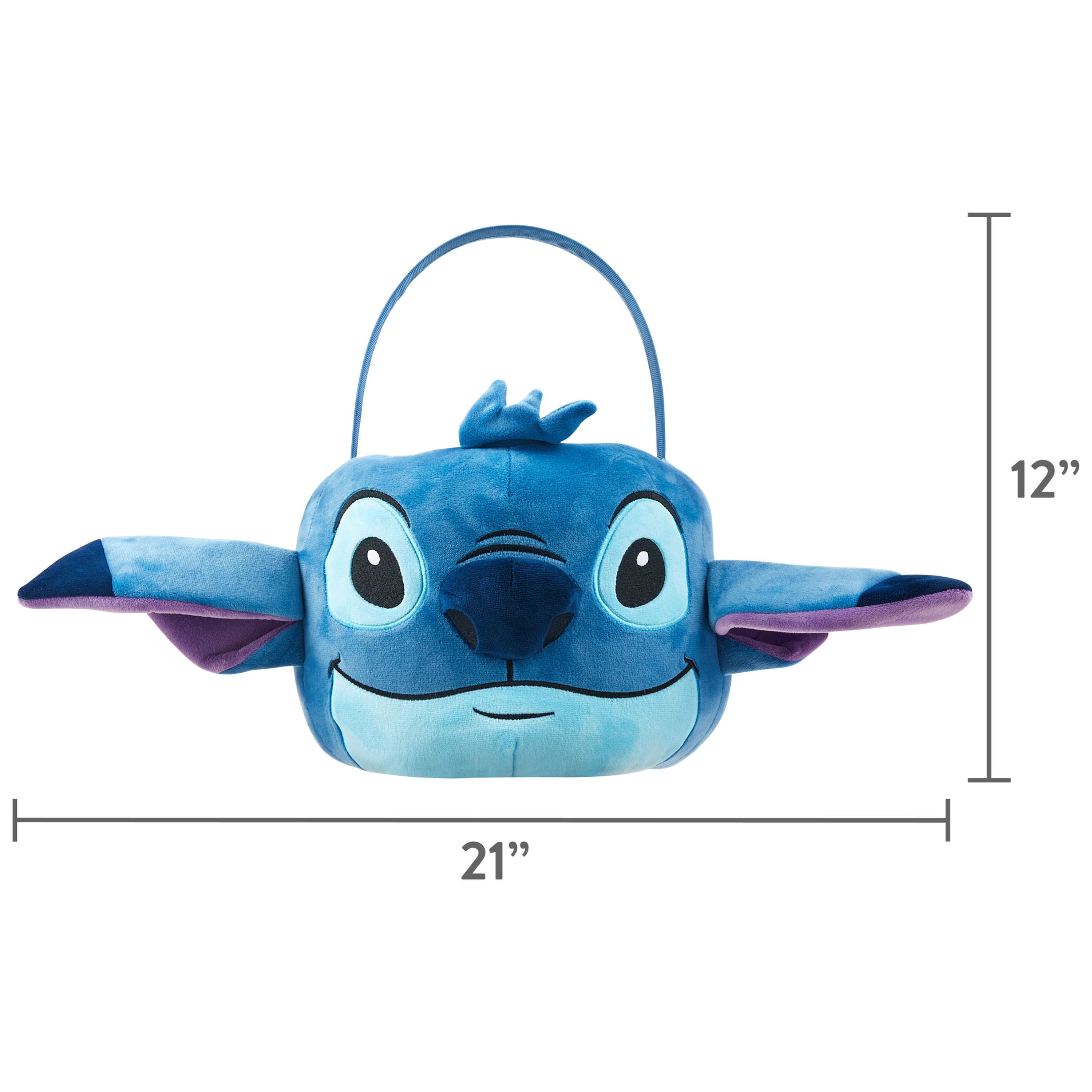 Ruz, Disney Stitch Plush Easter Basket, Blue