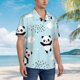 thumbnail image 3 of Fotbe Cute Panda Bear Camisa Hawaiana para Hombre Unisex – Camisa Casual de Verano con Botones de Manga Corta de Algodón y Lino,Large, 3 of 7