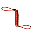 thumbnail image 3 of jiaping 150cm Security Motorcycle Wheel Disc Brake Alarm Lock Spring Cable Red red Rosso, 3 of 6