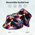 thumbnail image 2 of Balery Colorful Skull Sombreros para el sol para hombre y mujer, sombrero de pescador con UPF 50+, 2 of 6