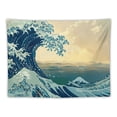thumbnail image 5 of PRATYUS Wave Ocean Tapestry Great Wave Mount Fuji Hanging Tapestry for Living Room  Tapestry Wall Art Inhouse,Blue White Painting, 5 of 6