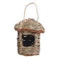thumbnail image 1 of Césped natural colgado nido de paja Bird Hut Birdhouses para encantadores decorativos 13x8cm kusrkot Casa de pájaros, 1 of 8