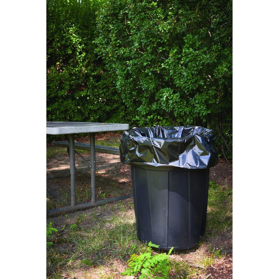 Stout® 33% Recycled Insect Repellent Trash Bags, 35 Gallons, 33" x 40", Black, Box Of 80