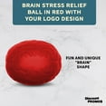 thumbnail image 3 of Brain Stress Balls Set of 10, Bulk Pack - Anxiety Stress Relief, Perfect for Your Desk, Office or Home - Red, 3 of 5