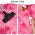 thumbnail image 5 of Pink Area Rug for Girls Bedroom, Fluffy Shag Rugs for Living Room, Shaggy Furry Fuzzy Faux Fur Rug for Nursery Kids Room, Cute Pink Home Decor for Dorm Playroom 3x5 Ft, Hot Pink, 5 of 6