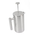 thumbnail image 1 of Insulated Coffee Press, 1L French Press Coffee Maker Prevent Corrosion Rust Proof Portable Stainless Steel Sturdy Structure  for Milk Froth for Camping, 1 of 8