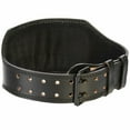 thumbnail image 3 of Victor Fitness 100% Top-Grain Leather Heavy-Duty Weightlifting Belt + 24" Unpadded Weightlifting Wrist Straps, 3 of 5