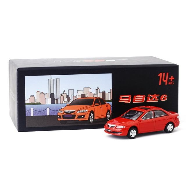 1/64 Mazda 6 2008 Alloy Car Model Diecast Simulation Metal Classic Sports Car Model Miniature Scale Collection Childern Toy Gift Red