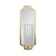 thumbnail image 6 of Kate and Laurel Ciel Glam Mirrored Wall Sconce, 6 x 5 x 16, Gold, Modern Scalloped Candle Holder with Removable Glass Cylinder and Mirror for Bathroom or Bedroom Wall Decor, 6 of 9