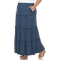thumbnail image 2 of White Mark Jupe Maxi à Volants Taille Haute pour Femme, 2 of 5