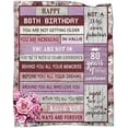 thumbnail image 1 of LHSHID 80th Birthday Gifts for Women 80th Birthday Thrown Blanket 80 Years Old Gifts Ideal for Him Her Blanket Gift for Yess Wife Friends 80th Birthday Blanket Decorations 60x80in, 1 of 6