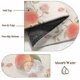 thumbnail image 6 of Peach Round Area Rug 5Ft Washable Circle Rugs for Living Room Bedroom, Spring Floral Green Leaf Botanical Pink Fruit Rustic Non-Slip Carpet Floor Mats Indoor Outdoor Carpet Runner Home Decor, 6 of 8