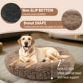 thumbnail image 3 of Katieovy Dog Bed for Large Dogs,Fluffy Calming Donut Dog Beds,35 inch Washable Plush Round Dog Mat with Non-Slip Bottom,Khaki, 3 of 9