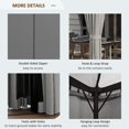 thumbnail image 4 of 10' x 10' Outdoor Patio Gazebo, Double-Tier Soft-Top Garden Shelter with Polyester Curtains & Mesh Screen, Rust-Resistant Steel Frame, Light Grey, for Backyard, Deck, Pool Area, 4 of 7