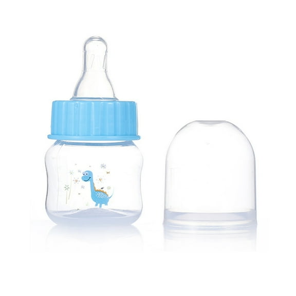 50ml Baby Bottle Infant Nursing Bottle Natural Flowing Silicone Nipple Prevent Milk Choking Newborn Bottle Wide Neck