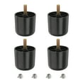 thumbnail image 1 of Patas de muebles redondas cónicas de plástico de 2 pulgadas, juego de 4 patas de repuesto para sofá con pernos colgantes M8, 1 of 6