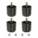 thumbnail image 1 of Patas de muebles redondas cónicas de plástico de 2 pulgadas, juego de 4 patas de repuesto para sofá con pernos colgantes M8, 1 of 6