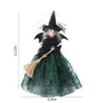 thumbnail image 3 of BESTSKY 2026 New Halloween Witch Decorations - Cute Fabric Witch Doll for Fireplace,Front Door,Living Room - Black & Green Retro Kitchen Decor - Indoor & Outdoor Party Supplies (24X13.5X6Cm), 3 of 6