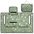 thumbnail image 3 of Xoenoiee Green Golf Clubs Print Golf Cart Seat Covers, Comfort Golf Cart Seat Towel Blanket with 4 Front Pockets, Golf Cart Seat Protector Fits EZGO, Yamaha, Club Car and More 2-Seat Carts, 3 of 7