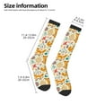 thumbnail image 2 of Naloa Whimsical Fox Floral Garden Knee Socks, High Socks Long Stretchy Sock Women Knee High Stocking, Long Socks for Women, 2 of 6