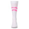 thumbnail image 6 of MeMoi Girls "Double Wave" Ribbed Cotton-Blend Knee High Sock - Girls - Female, 14, Magenta, 6 of 10
