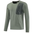 thumbnail image 3 of Taylonsss Men's Short Sleeve Casual Shirt with Zippered Pocket for Outdoor Summer Wear Solid Color Round Neck Pullover Top, 3 of 4