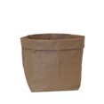 thumbnail image 1 of Washable Paper Storage Planter Bag; Square Bottom; Chocolate Brown, 1 of 2