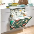 thumbnail image 2 of Yayeee Magnetic Dishwasher Cover for The Front Decoration Home Kitchen Machine Sticker Protector, Yellow Christmas Gingerbread, 2 of 6