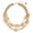 beige, variant on Multi Color 5 Layers Wood Beads Strand Statement Necklace for Women Chunky Collar (N0019_Teal_Green)