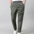 thumbnail image 2 of Baggy Cargo Pants Men Breathable Jogging Sweatpants Trousers Elastic Waist Cotton Hop Stretch Sweatpants Trendy Casual Cargo Pant,Army Green,XXXL, 2 of 5