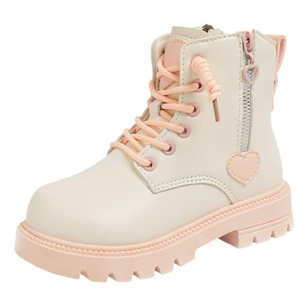 

PEASKJP Toddler Girls Boots Baby Boy Girl Boots Shoes Elliot Leather Sneaker Boots (Beige 37)