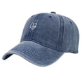 thumbnail image 3 of Peichun Unisex Vintage Washed Distressed Baseball Cap Cute Two Hearts Embroidery Adjustable Sun Hats Soft Top Breathable Sports and Leisure Couple Caps One Size, 3 of 6