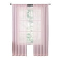 thumbnail image 2 of 2 Pcs Non-See-Through Privacy Sheer Curtains Kitchen Tulle Curtains Translucidus Modern Home Window Decoration White Sheer Voile Curtains for Living Room 39.4x78.8", 2 of 4