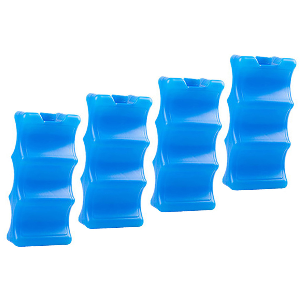 Tineasur 4pcs Ice Packs for Cooler Rubber Blue for Freezing