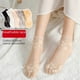 thumbnail image 3 of Calcetines de encaje fino de verano para mujer, calcetines de algodón cortos hasta la mitad del tobillo, calcetines de malla antideslizantes transpirables huecos, 3 of 5