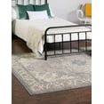 thumbnail image 2 of Unique Loom Salzburg Oriental Inspired Border Rug 9' x 12' Rectangle Gray/Beige, 2 of 2
