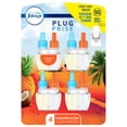 thumbnail image 1 of Febreze Plug In Air Freshener, Odor-Fighting Scented Oil Refill, Hawaiian Aloha Scent, 4 Refills, 1 of 13