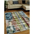 thumbnail image 1 of Glitzy Rugs UBSM00057M0000A9 5 x 8 ft. Machine Woven Heatset Polypropylene Contemporary Rectangle Area Rug, Multi Color, 1 of 1