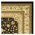 thumbnail image 4 of SAFAVIEH Lyndhurst Marie Traditional Floral Area Rug, Black/Ivory, 8' x 8' Round, 4 of 9