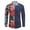 Dark Blue, variant on Cloudstyle Men's Casual Printed Turn Down Collar Long Sleeve Shirt - Lightweight, Anti-Pilling & Wrinkle-Resistant