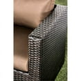 thumbnail image 3 of Furniture of America Marvin 5-Piece Faux Rattan Patio Sofa Set in Brown, 3 of 10