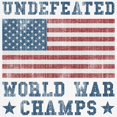 thumbnail image 3 of CafePress - Undefeated World War Champs Ringer T - 100% Cotton Ringed T-Shirt, 3 of 4