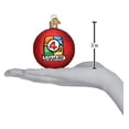thumbnail image 4 of Old World Christmas (#44162) Glass Blown Ornament, 4-Square Ball, 3", 4 of 5