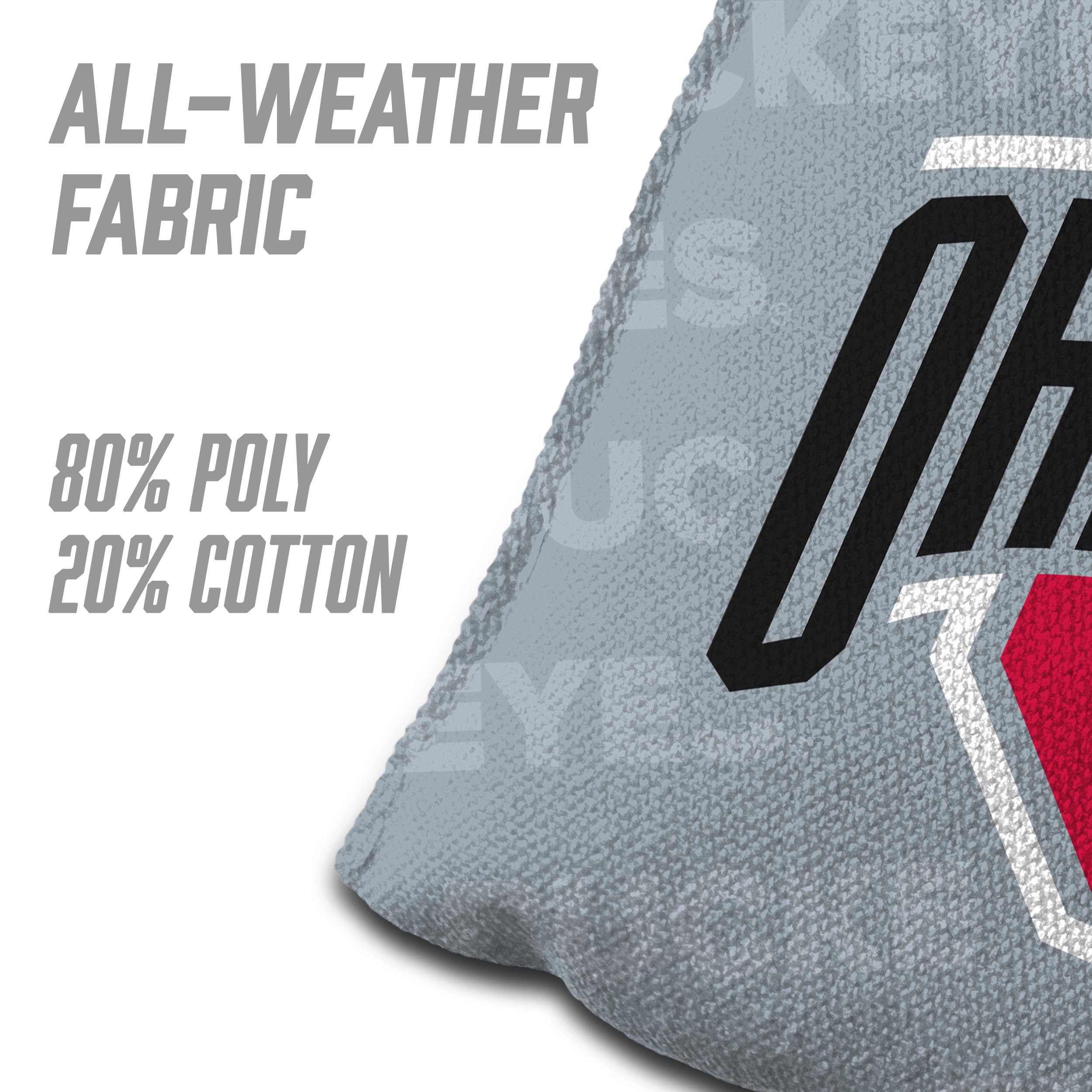 NCAA Ohio State Buckeyes Cornhole Bags - 4PK - Grey