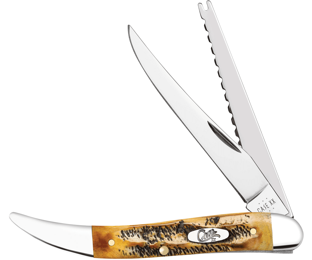 Buffalo - koki Case® | Jigged Buffalo Horn Mini CopperLock® Knife