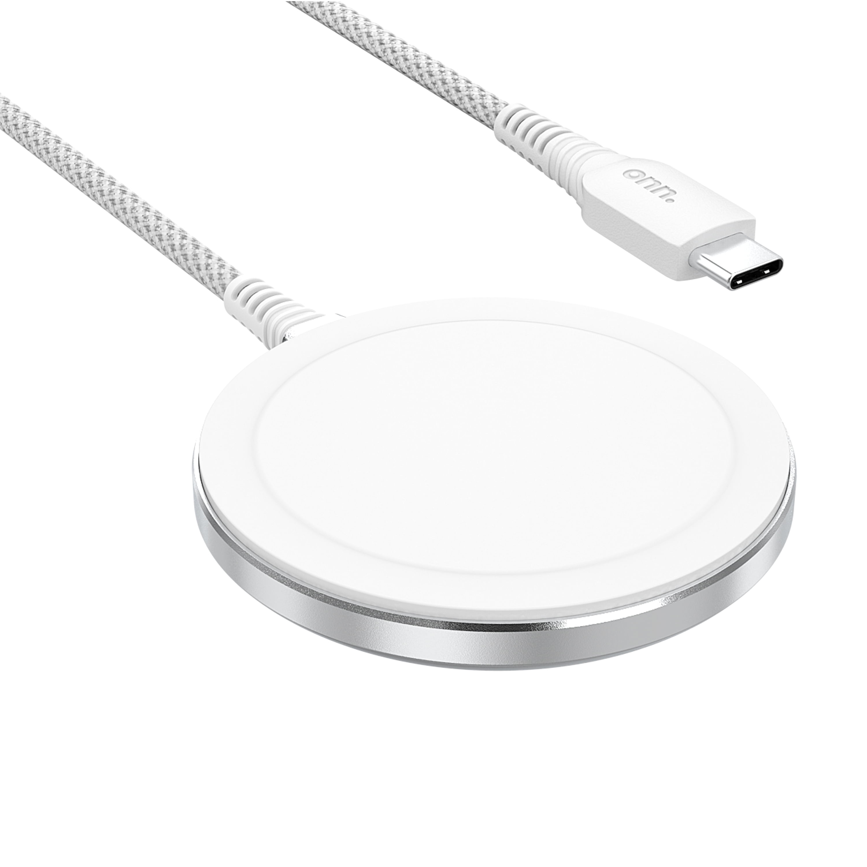 onn. MagSafe Universal Fast Charger, White, 6'