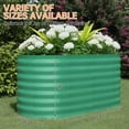 thumbnail image 4 of Galvanized Tall Raised Garden Bed Kit, Oval Large Planting Box for Vegetables Flowers, 4 of 8